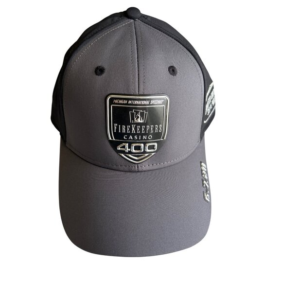 Limited Edition 39/400 NASCAR Firekeepers Casino 400 Gray Black Hat Collectible - Picture 1 of 5
